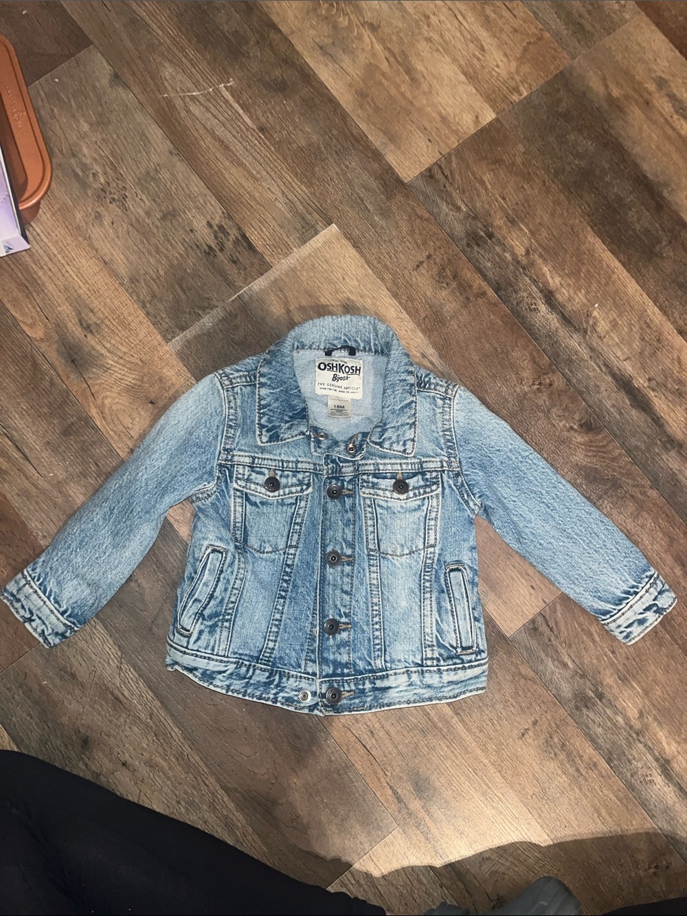 OshKosh B'gosh Light Blue Kids Denim Jacket with Button Front